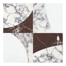 Celestia Quadro Grey Honed w/ Polished Accents Natural Stone Mosaic