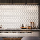 Antonella Modern Statuario Modella Polished Glazed Porcelain Mosaic