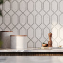 Antonella Modern Statuario Modella Polished Glazed Porcelain Mosaic