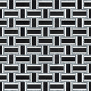 Celestia Tweed Black Polished w/ Honed Accents Natural Stone Mosaic