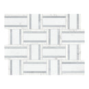 Celestia Tweed White Honed Natural Stone Mosaic