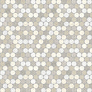 1.25 / 3 cm Celestia Sand Pennyround Honed Natural Stone Mosaic