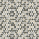 1.25 / 3 cm Celestia Earth Pennyround Honed + Polished Blend Natural Stone Mosaic