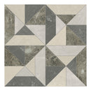 Celestia Earth Tria Honed + Polished Blend Natural Stone Mosaic