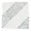 Cabana Jade Axis Pebble Tumbled Marble Mosaic