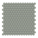 Penny Round Sollenn Taupe Glass Mosaic