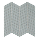 Chevron Sollenn Grey Glass Mosaic