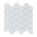 Petal Sollenn Super White Glass Mosaic