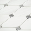2x4 Artistic Dolomite & Atlantis Grey Octagon Polished Marble Mosaic Final Sale