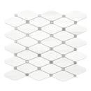 2x4 Artistic Dolomite & Atlantis Grey Octagon Polished Marble Mosaic Final Sale