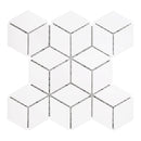 2x2 3D Artistic Dolomite Marble 1st Grade Polished Mosaic Final Sale