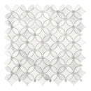 Artistic Bianco & Grey Floret Marble Polished Mosaic Final Sale
