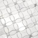 Artistic Bianco & Grey Floret Marble Polished Mosaic Final Sale