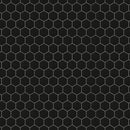 2x2 Solid Super Black Hexagon Matte Porcelain Mosaic