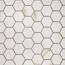 2x2 Calacatta Gold Hexagon Polished Porcelain Mosaic