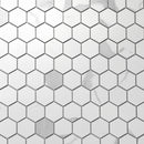 2x2 La Mallorca Milano Bianco Hexagon Matte Porcelain Mosaic