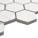 2x2 La Mallorca Milano Bianco Hexagon Matte Porcelain Mosaic