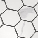 2x2 La Mallorca Milano Bianco Hexagon Matte Porcelain Mosaic