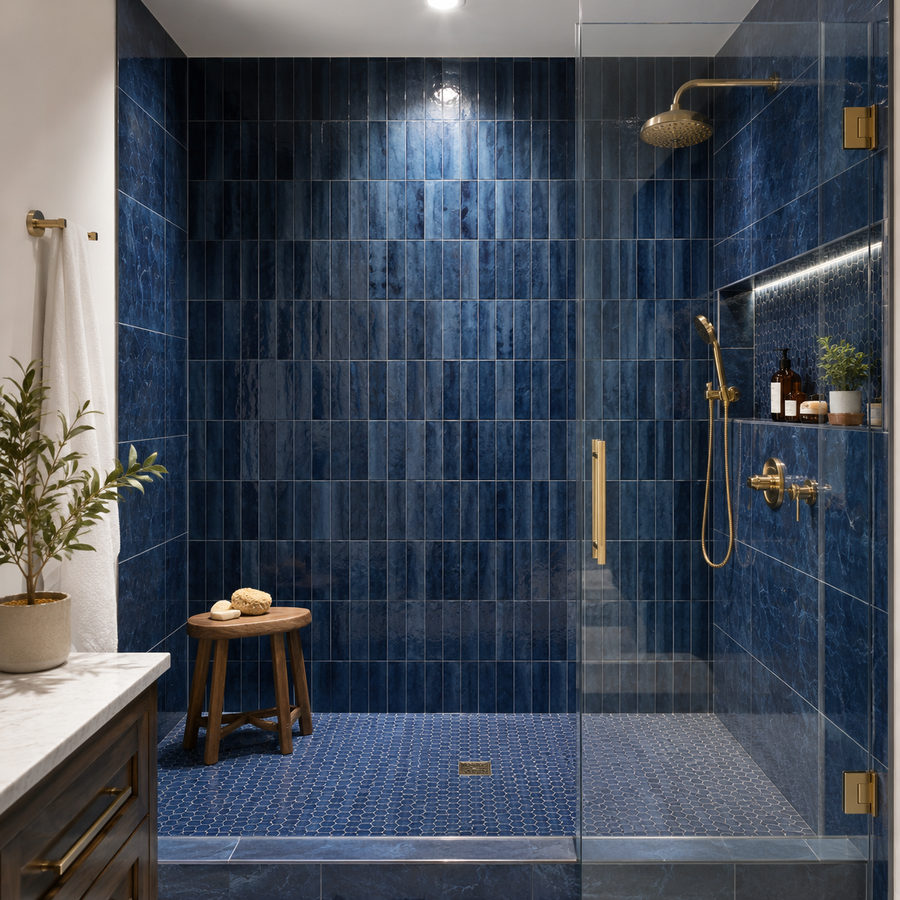 Shower tile for Aurora bathroom projects