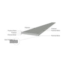 6x76 Marmiline Fog Polished Engineered Stone Sill