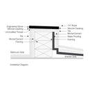 6x76 Marmiline Fog Polished Engineered Stone Sill