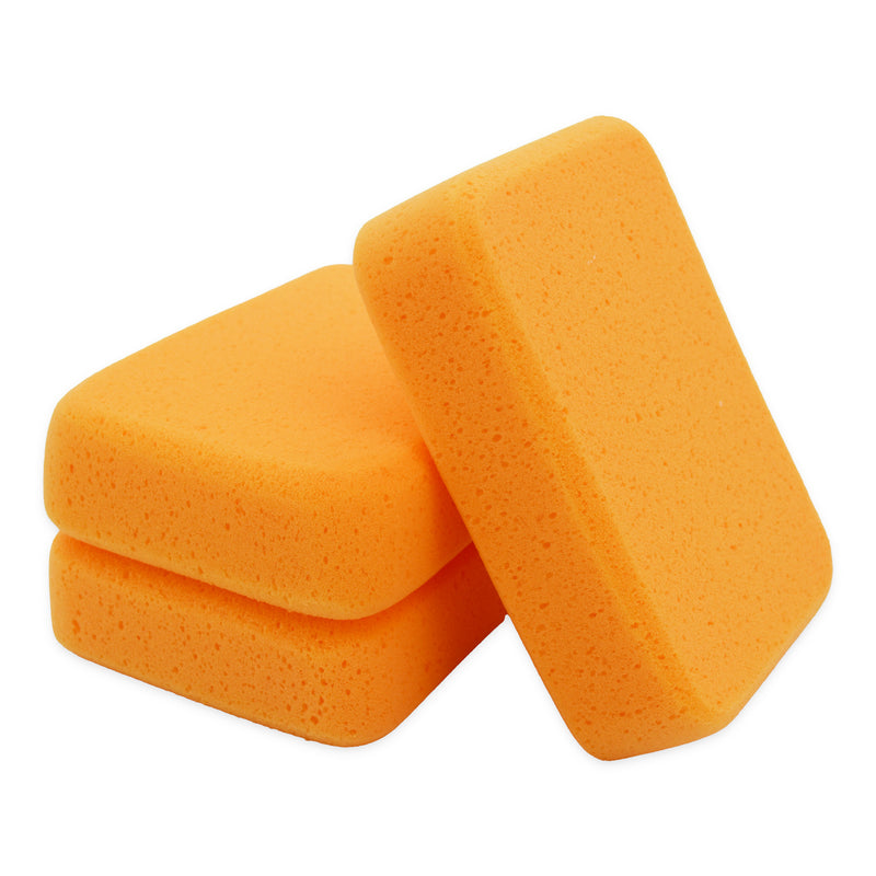7.5"x5.5"x2" Single Layer Sponge For Tile Grout Cleaning (PACK OF 3)