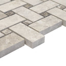 Tweed Turkish Silver Grey w/ Grey Dot Marble Polished Mosaic FINAL SALE