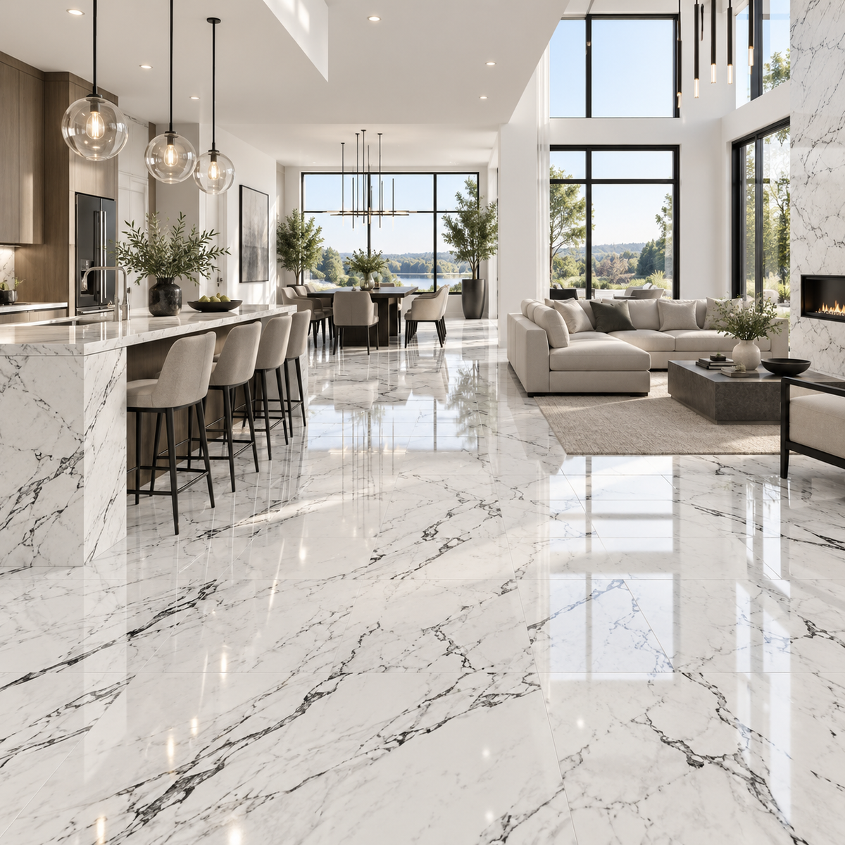 Tile and flooring in an Oshawa home renovation