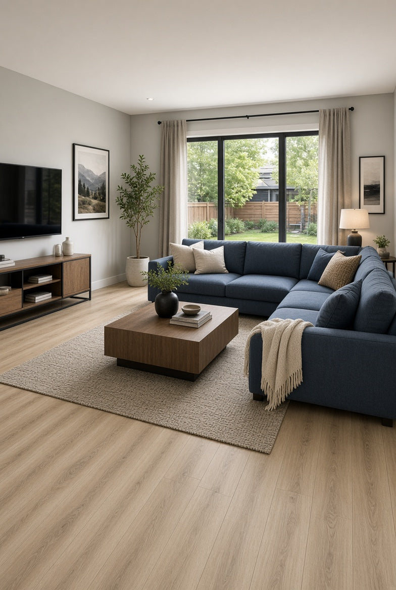 Vinyl flooring in a Willowdale home