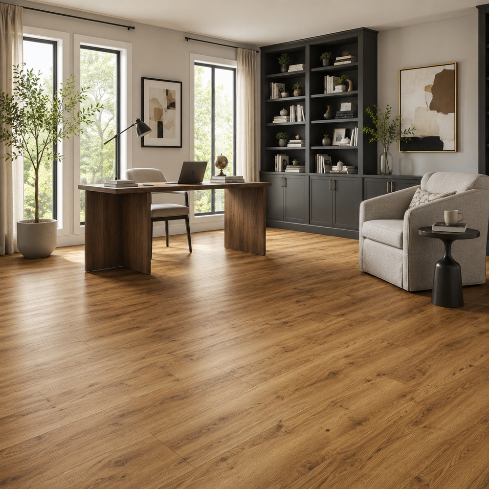 Wood-look vinyl flooring in a Charlottetown apartment or home