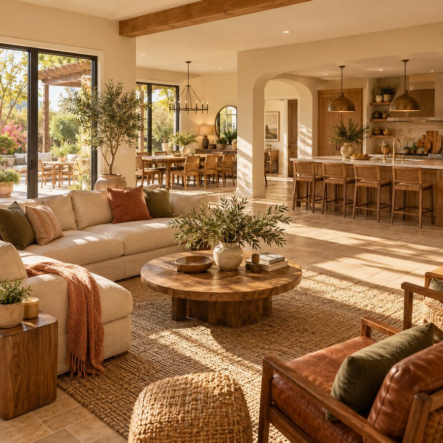 Warm flooring in a King City living space