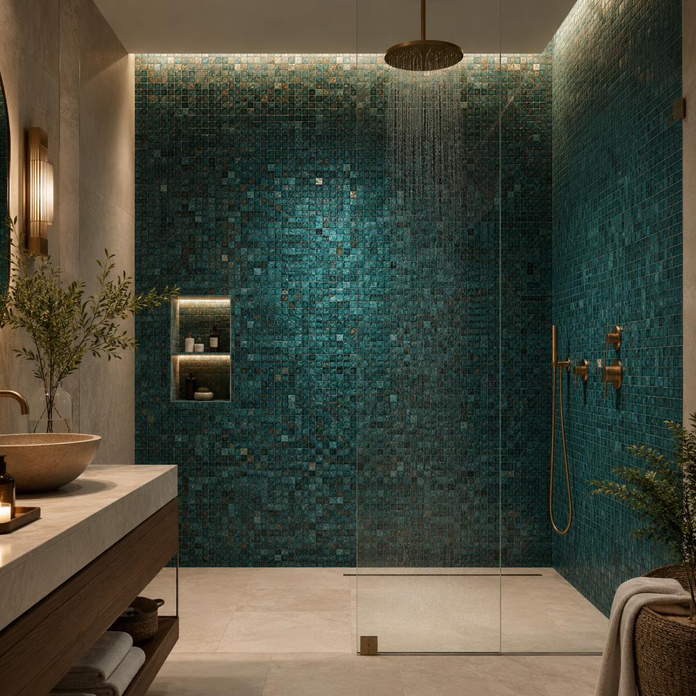 Mosaic tile for a Whitby shower or backsplash