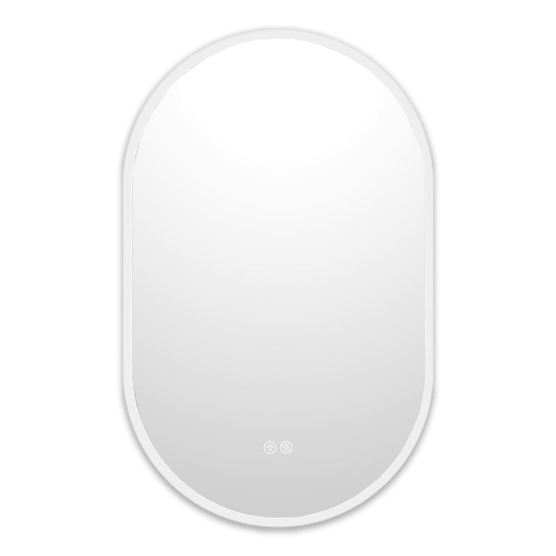 19.7"x31.5" Runway Oval Frameless Wall Mirror (Size WxH: 50x80cm)