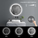 27.5" Round LED Wall Mirror (Size WxH: 70x70cm)