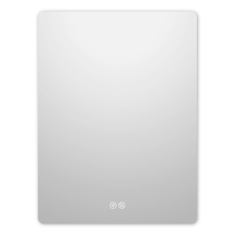 31.5"x23.6" Rectangle Round Corner Frameless Wall Mirror (WxH: 80x60cm)