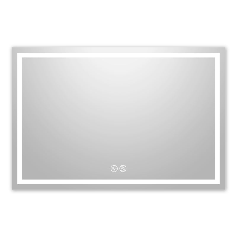 48.0"x31.5" Rectangle Frameless Wall Mirror (Size WxH: 122x80cm)