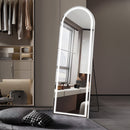 20"(W)x63"(H) Arched LED Standing Mirror (Size WxH: 50x160cm)