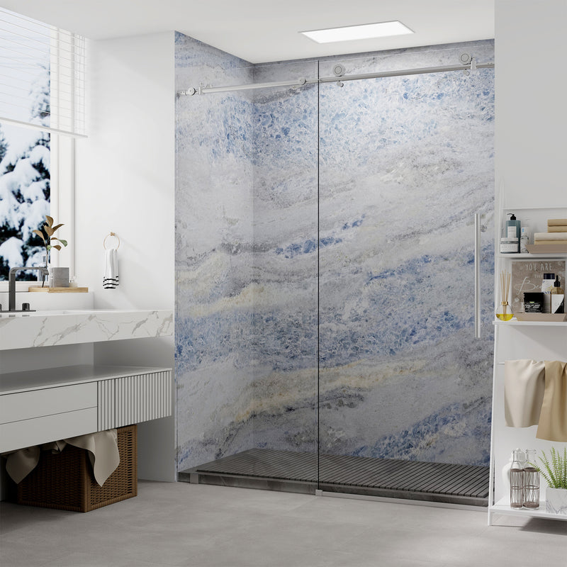 60"x32"x84" (WxDxH) Imperial Blue Shower Wall Panel Set -KDP3306