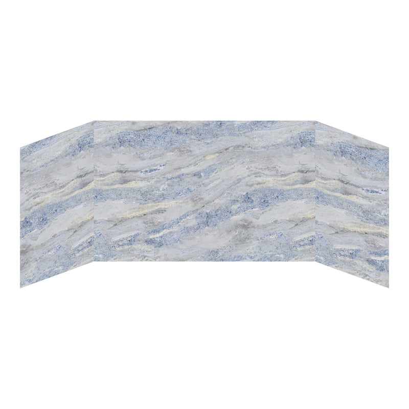 60"x32"x84" (WxDxH) Imperial Blue Shower Wall Panel Set -KDP3306