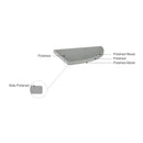 8.9 Light Grey Engineered Stone Polished Corner Shelf