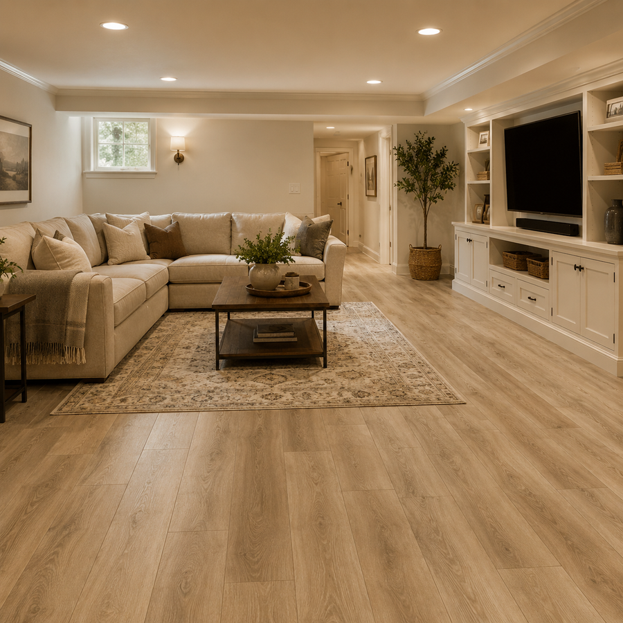 Flooring for a basement