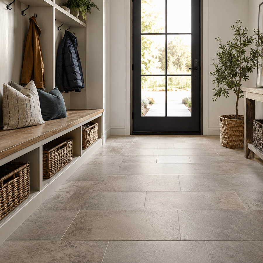 Entrance tile for a Milton home