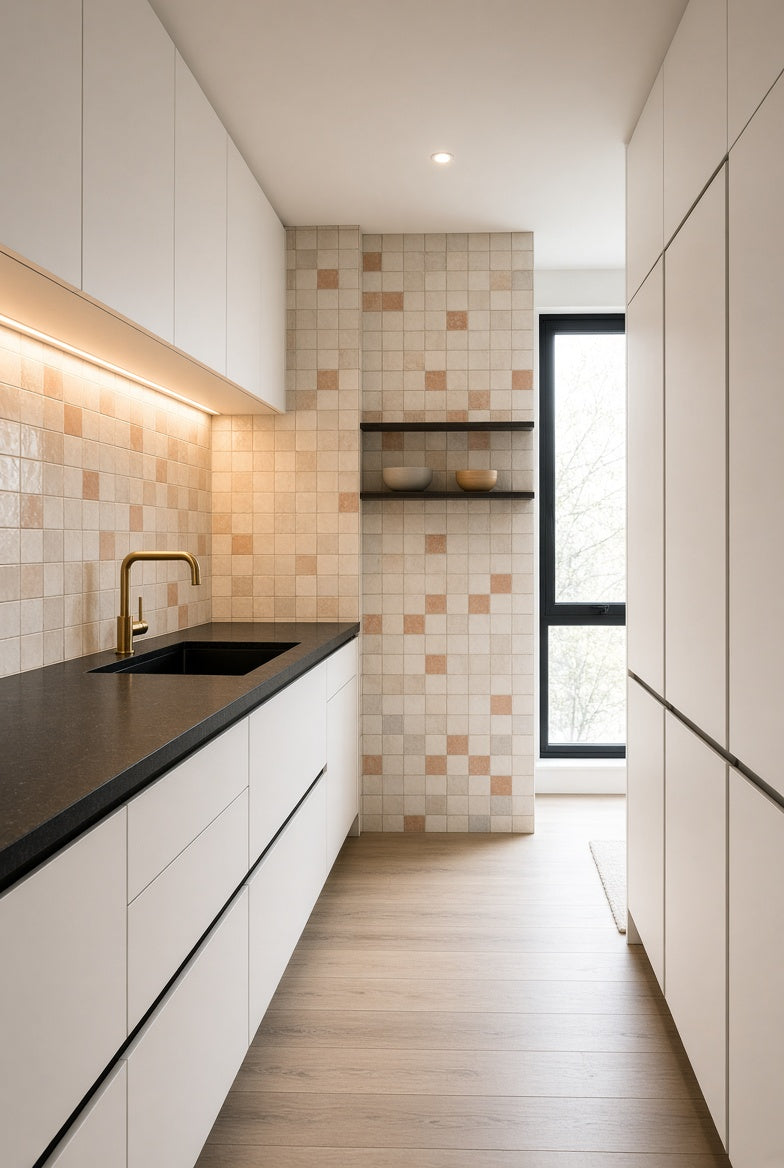 Backsplash tile in a Willowdale condo kitchen