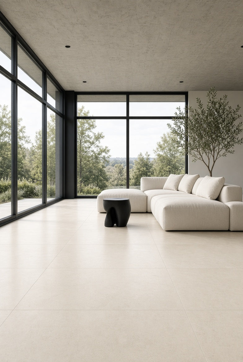 Large porcelain tile in a Willowdale custom home
