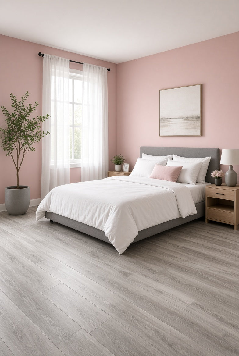 Laminate flooring in a Willowdale renovation
