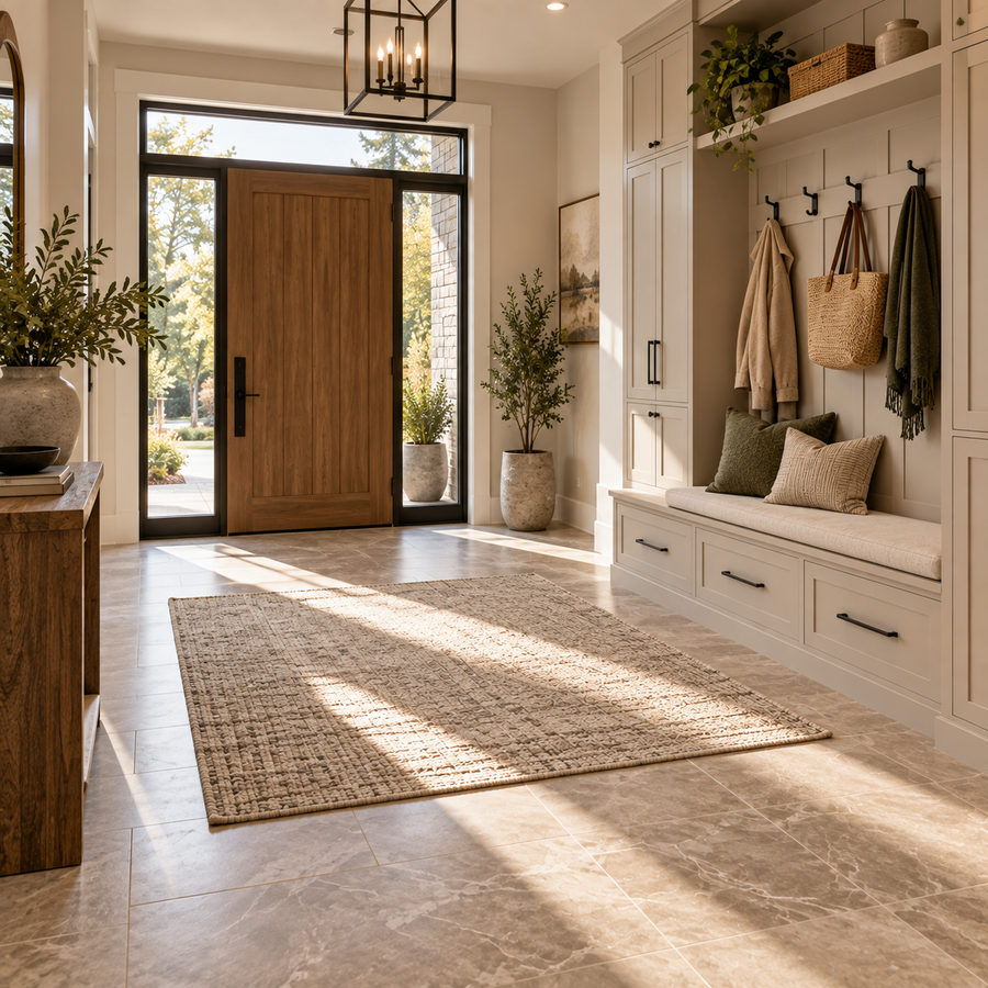 Entrance tile in a King City home