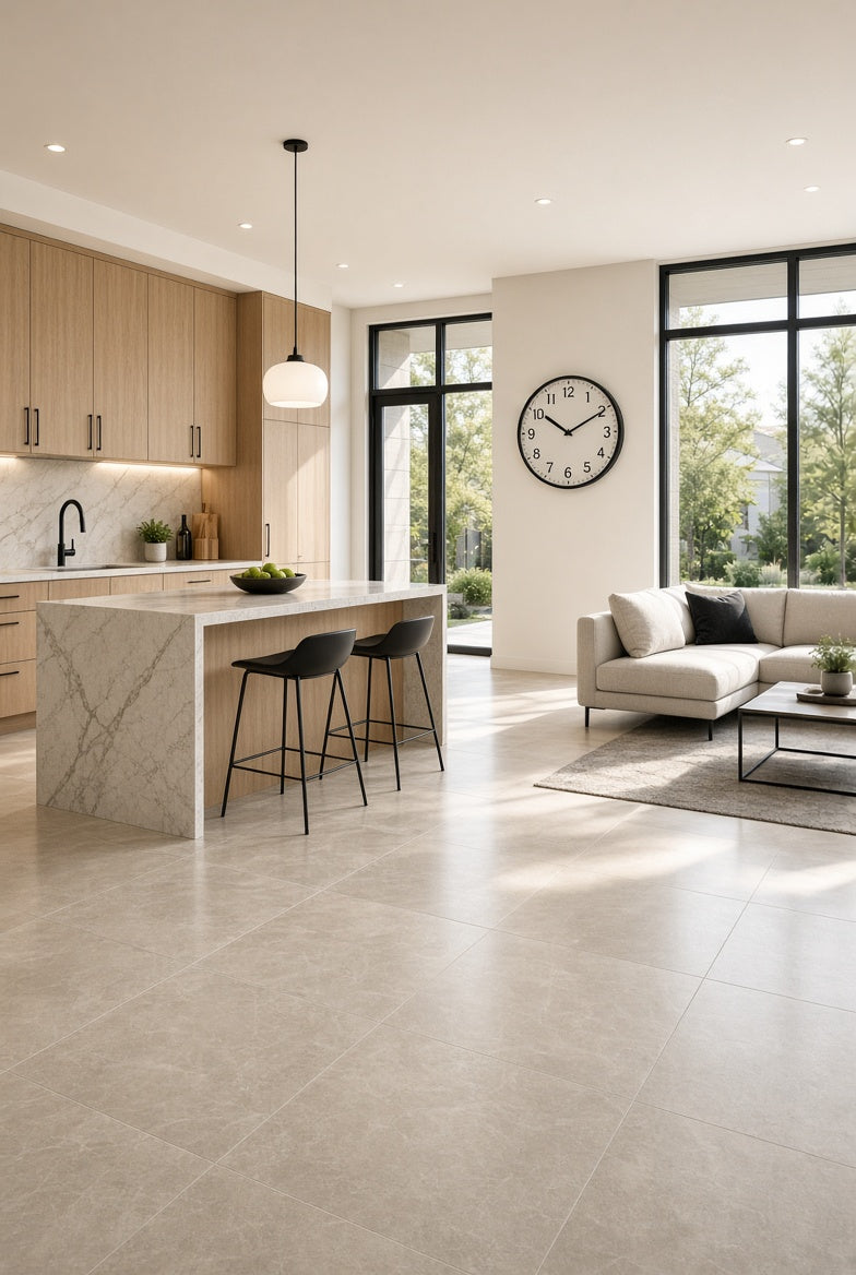 Tile and flooring in a Halton Hills home renovation