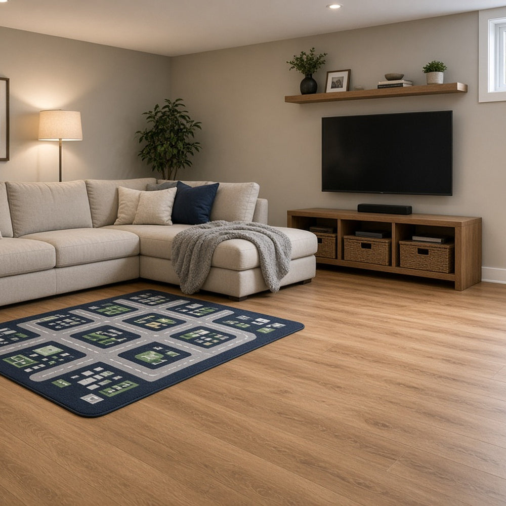 Vinyl flooring in a Don Mills home