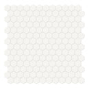 1" Architek Hexagon White Matte Glazed Porcelain Mosaic