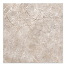 24x24 Azra Terra Taupe Polished Porcelain Tile Final Sale